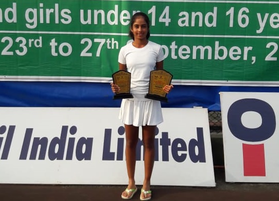 Amodini Naik of Karnataka was the WINNER in U - 16 and RUNNER-UP  U - 14